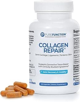 Collagen Repair Joint Support Supplement - Boswellia, Turmeric, Hyaluronic Acid, EGCG, and Undenatured Collagen for Joint Maintenance and Repair - 60 Capsules