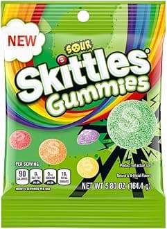 GUMMIES Sour Gummy Candy Grab and Go Pack, 5.8 oz Bag, Pack of 12
