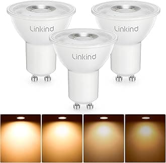 Linkind Dimmable GU10 LED Bulbs, 5.7W Equivalent to 75W Halogen, Warm White 2700K 560Lumens, LED Spotlight with 110° Beam Angle, Pack of 3