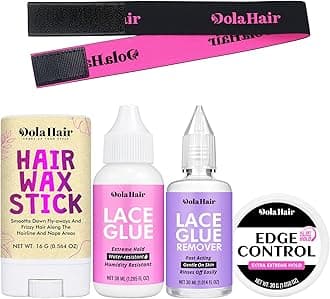 Dolahair Lace Wig Glue Kit - Waterproof Lace Front Adhesive for Wigs (Glue Kit-5pcs)