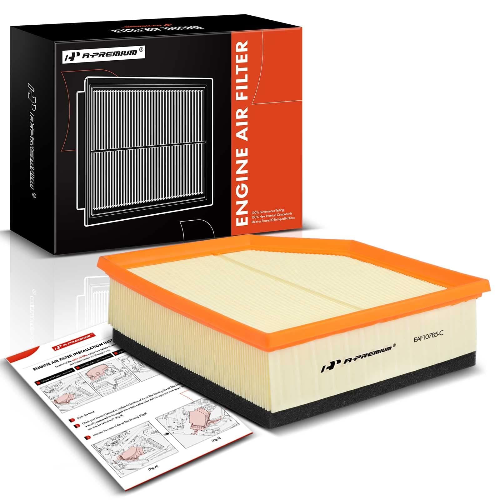 A-Premium Engine Air Filter Compatible with Volvo XC90 2007-2014 L6 3.2L, Replace# 30680293