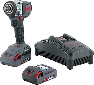 Ingersoll Rand W3151-K22-EU, 1/2" 20V Cordless Impact Driver Blue Compact High Performance with 2 Li-Ion Batteries