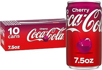 Coca-Cola Cherry Soda Soft Drink Fridge Pack Mini Cans, 7.5 fl oz, 10 Pack