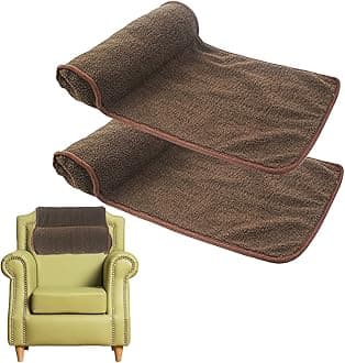 55×35cm Neck Pillow for Recliner Head Pillow, Hanging Recliner Neck and Head Pillow, Large Neck Roll Recliner Head Travel Pillow for Car/outdoor Chair and Sofa (Brown, 2Pack)