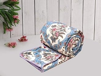 COZY FURNISH Super Soft Brushed Microfiber Cotton 3 Layer Breathable Single Dohar Lightweight Warm Bed Dohar 57X87(Inches) 144X220(CM) Flannel Dohar Throws for Bed, Blue