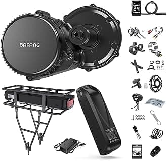 BAFANG 750W Mid Drive Kit, 8Fun BBS02B 48V750W Mid Drive Ebike Conversion Kit with LCD Display & Chainring, Electric Brushless Bike Motor Motor para Bicicleta for BB 68-73mm MTB,Trike,Citybike