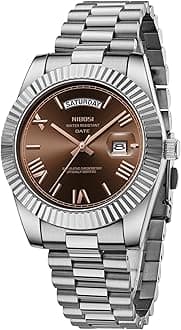 Men Watches Analog Quartz Stainless Steel Rose Gold Silver Watches for Men Waterproof Business Classic Desiger Wrist Watch with Day Date