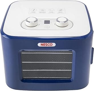 Nesco Snackmaster Jr Food Dehydrator, Blue 4 Trays, FD-41B