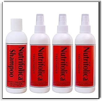 Nutrifolica Natural Hair Loss Treatment with a Free Bottle of Shampoo