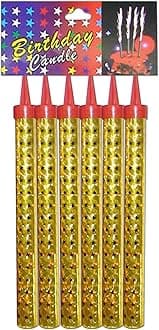 Birthday Cake Candles Birthday Cake Decorations Fountain Cake Candles Ideal for Birthdays, Weddings, Anniversaries, Restaurants and Special Celebrations