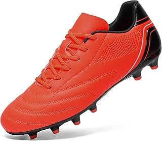 Soccer Shoes Mens Cleats Outdoor Professional Training Turf Football Boots Breathable Athletic Sneaker for AG/FG 6.5 US-11 US