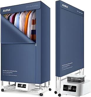 Avira Electric Cloth Dryer Machine 2000W | Foldable & Portable Drying Stand with Remote Control | Large Capacity, Energy-Efficient Indoor Clothes Dryer for Home Use | Compact & Quick Drying Machine.