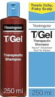 T/Gel Therapeutic Shampoo (1x 250ml), Medicated Anti-Dandruff Shampoo For Flaky, Itchy Scalp and Treatment of Scalp Psoriasis, Seborrheic Dermatitis and Dandruff