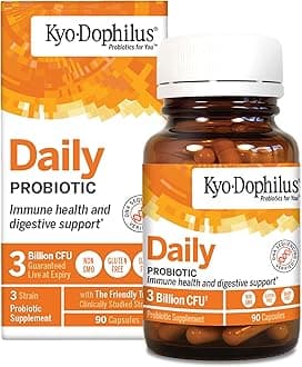 Kyolic Kyo-Dophilus Daily Probiotic, Immune Health & Digestive Support*, 90 Capsules