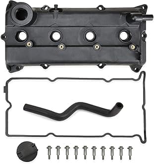 MITZONE Engine Valve Cover Kit w/Gaskets & Spark Plug Tube Seals Set, Oil Filler Cap, PCV Valve, Bolts Compatible with 2002-2006 Nissan Altima Sentra 2.5L (Replaces#13264-3Z001 13264 3Z001 264-982)