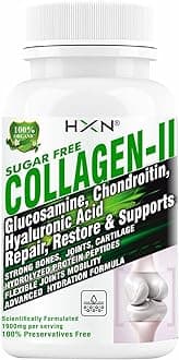 HXN Joint Support Supplement Collagen Type 2 Glucosamine,Chondroitin,MSM,Boswellia,Hyaluronic Acid Supplements,Vitamin D3,Hydrolyzed Collagen Peptides For Healthy Bone,And Joints- 60 Tablets,250 grams