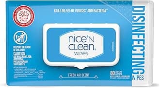 Disinfecting Surface Wipes 80ct | Cleans & Disinfects Home & Kitchen Surfaces | Fresh Scent
