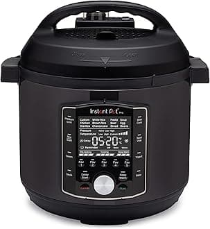 Instant Pot Pro 10-in-1 Pressure Cooker, Slow Cooker, Rice/Grain Cooker, Steamer, Sauté, Sous Vide, Yogurt Maker, Sterilizer, and Warmer, Includes App With Over 800 Recipes, Black, 8 Quart