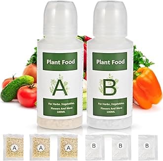 Tigvio 800ml Hydroponic Nutrients A&B for Plant Growth - Fertilizer for Indoo...