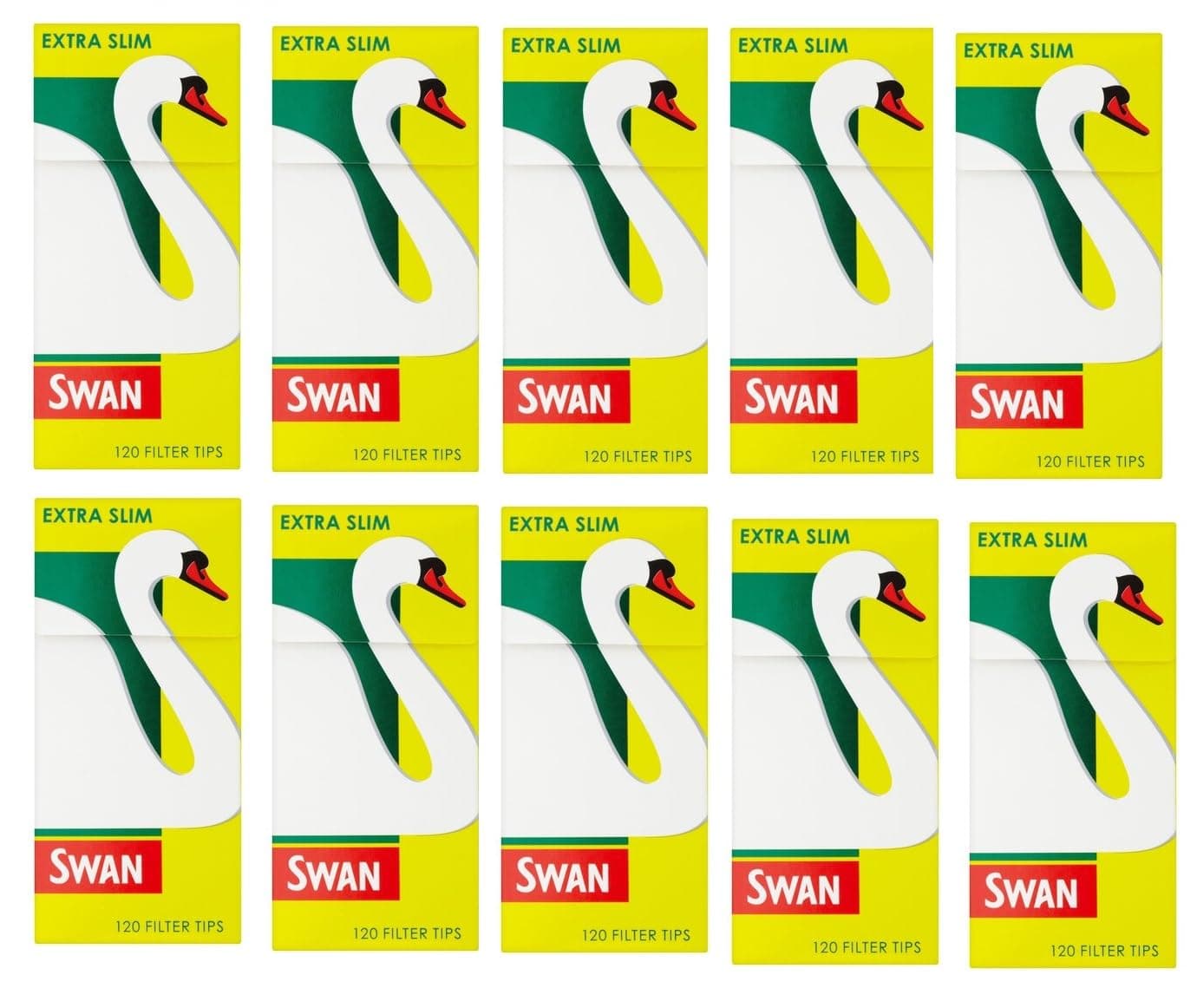 WHITE BERRYSwan Extra Slim Filter Tips-1200 Count Filter Tips Premium Quality Extra-Slim Cigarette Filters Cigarette Filters Filters Smoking Tips Smoking PK20 120 X 10