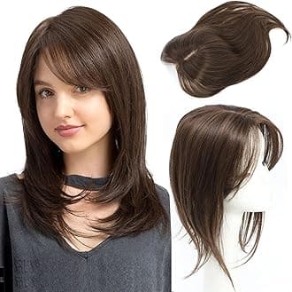 14 Inch Hair Toppers for Women Toppers Hair Pieces for Women Wiglets Hairpieces for Thinning hair Synthetic Hair Piece Wig toppers for women with Thinning hair