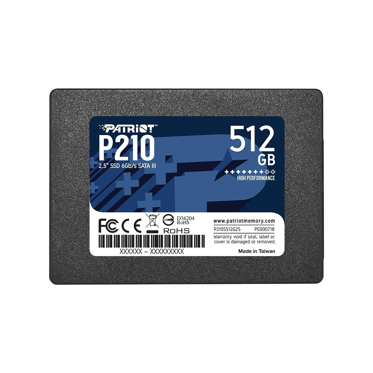 P210 512GB Internal SSD SATA 3 2.5 Solid State Drive P210S512G25