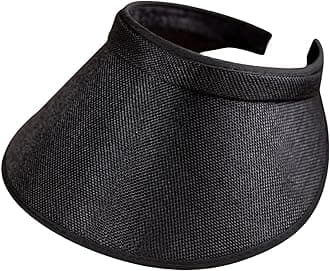 de la heart Wide Brim Visor Sun Hat for Women | Roll-Up Open Top UV Protection | Adjustable Beach & Travel Hat