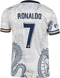 Sports Real Football Team Jersey for Boys 2024 New Boys and Men(X-Large 42) Multicolour