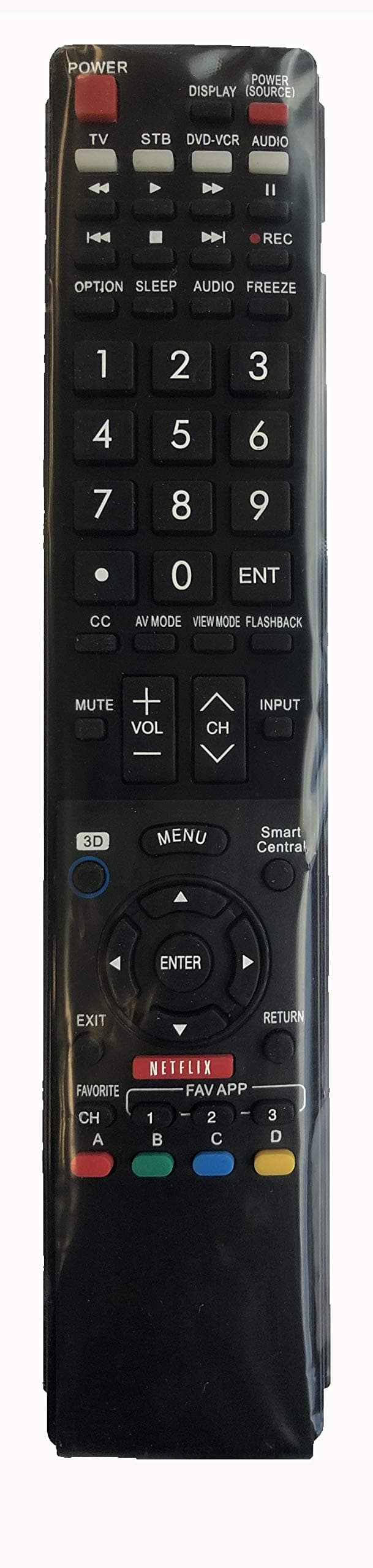 Universal Replacement GA935WJSA Remote Control for All Sharp AQUOS LED HDTV TV