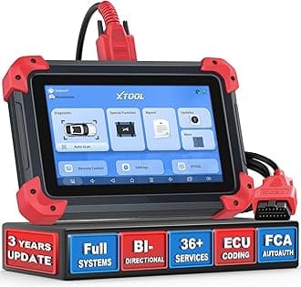 XTOOL D7X OBD2 Scanner Diagnostic Tool, 3-Year Updates, Ai-Assisted Bidirectional Scan Tool with 36+Resets, 4000+Active Test, Full System Car Scanner for ABS, Throttle, ECU Coding, FCA,CAN FD