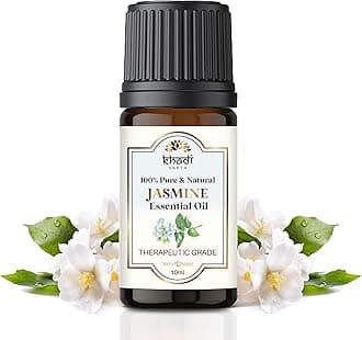 Khadi Earth Jasmine Essential Oil Diffuser & Aromatherapy | Premium Quality Esssential Oil for Skin, Bathing, Home Fragrance, Soap Making & Relaxation - 10ml