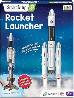 Smartivity Rocket Launcher STEM Kit for Ages 6-12 Years | Build Your Own Rocket with Launcher | Birthday Gift for Smart Kids | DIY Science Toy for Boys & Girls 6,7,8,9,10,11,12 Years Old