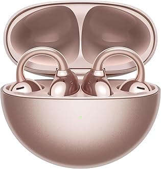 – HUAWEI FreeClip, Groundbreaking Aesthetic Design, Feather-light Wearing, Open-ear Listening, AI Crystal-Clear Call, Long Battery Life, Dual-Device Connections, Rose Gold