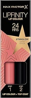 Lipfinity Star Glow, Long-Lasting, Two Step Lipstick, Vibrant Colour, Hydrating, Lasts 24 Hrs, Matte Lip Colour With Glossy Top Coat, 4.2g
