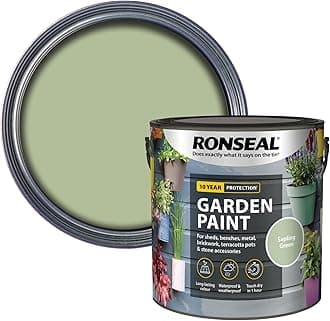 Ronseal RSLGPSG25L GPSG25L Garden Paint Sapling Green 2.5 Litre