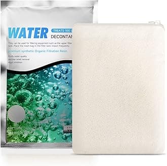 WDEFUN Aquarium Filter Media PuriResin Organic Filtration Resin Yellow Water Remove for Fish Tank, Fresh and Saltwater 700 ml with Free Mesh Bag