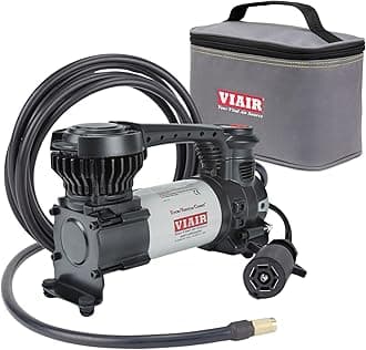 VIAIR Digital EVC88P7 - Portable Air Compressor Tire Inflator for Car, Truck, SUV & RV | Preset Automatic Shut Off Feature | 7-Way Trailer Connector Plug