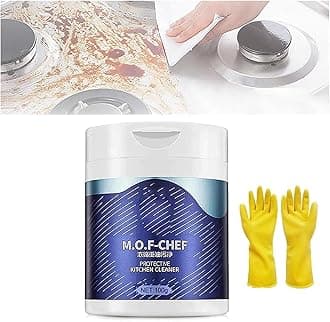 M.O.F Chef Kitchen Cleaner Powder, Mof Chef Powder, Mof Chef Protective Kitchen Cleaner Powder, Mof Chef Cleaner Powder, Mof Chef Cleaning Powder, Powerful Kitchen All-Purpose Powder Cleaner (1pcs)