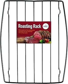 HIC KitchenRectangular Wire Roasting Rack, Nonstick