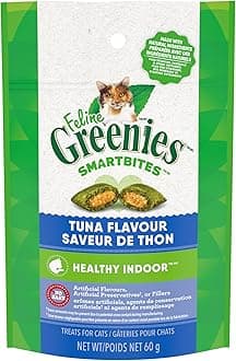 American Distribution & Mfg 10140G Feline Smartbites Cat Treats, Tuna, Hairball Control, 2.1-oz. - Quantity 1212