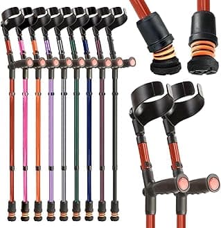 Flexyfoot Soft Grip Double Adjustable Crutches