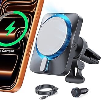 for 15W Apple-Certified MagSafe Car Mount Charger - CryoBoost Phone Cooling Faster Charging with 40W PD for iPhone 17e Air 17 Pro Max 16 15 14 Plus 13 12 Mini, Galaxy 25/26 Series