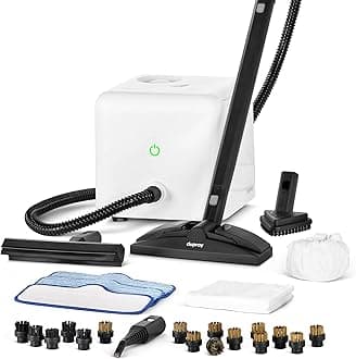 Dupray Neat Steam Cleaner with 27-Piece Accessory Kit – High-Performance Chemical-Free Cleaning for Floors, Cars, Tiles, and More. *Kills 99.9% of Bacteria & Viruses (incl. 11 brass brushes)