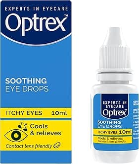 Optrex Itchy Eyes, Double Action Soothing Eye Drops, 10ml, Soothes & Protects, Cools and Relieves, Gets to Work Instantly, On the Go Relief