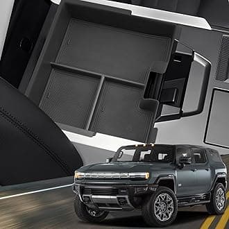 Compatible with 2025 GMC Hummer EV Center Console Tray for GMC Hummer EV Pickup Accessories Console Tray, Hummer EV Console Organizer for GMC Hummer EV SUV/Pickup 2025 2024 2023 2022 Console Storage
