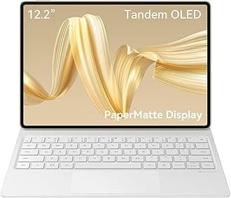 HUAWEI MatePad Pro 12.2" PaperMatte EditionTablet, 2.8K Tandem OLED FullView Display, 144 Hz Refresh Rate, 12GB+512GB, with Glide Keyboard, 10100 mAh battery,Professional Painting APP GoPaint, Gold