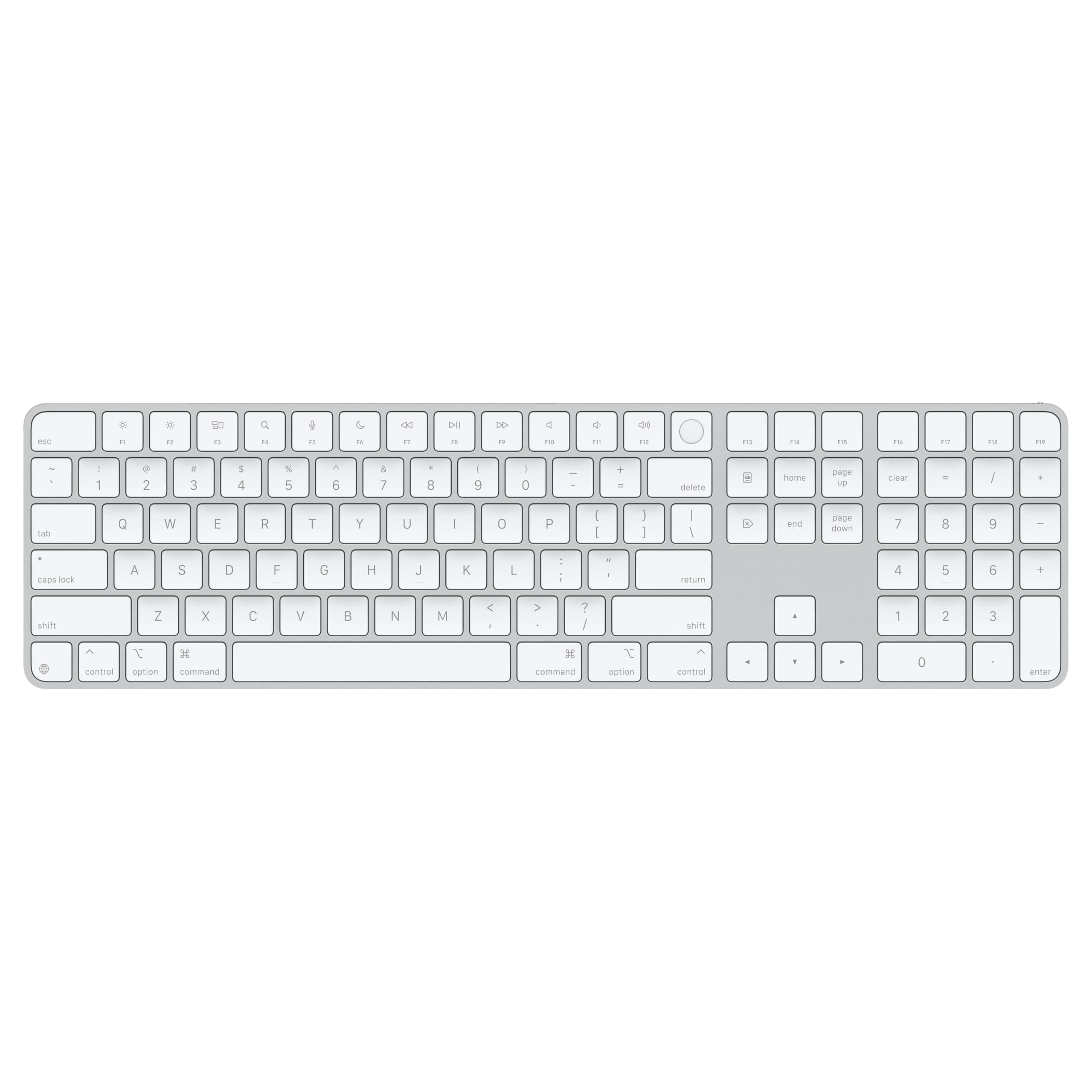 Apple Magic Keyboard with Touch ID for Mac Models with Apple Silicon - US English - White Keys ​​​​​​​