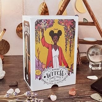 Tarot Cards Book 78 Pieces The Modern Witch Tarot Card Game Decks for Beginners, Classic Traditional Standard Tarot Deck Fortune Telling Game Divination Tools (Design 1)