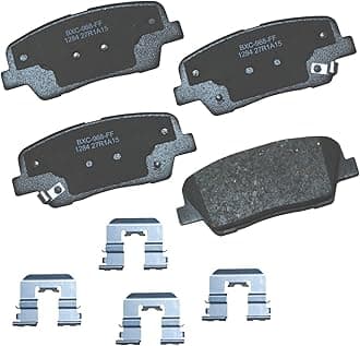 Premium SBC1284 Ceramic Rear Brake Pads for Select Models Hyundai Entourage, Genesis, Genesis Coupe, Santa Fe Sport, Kia Borrego, K900, Sedona, Sedona