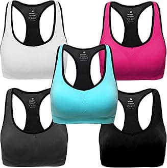 MIRITY Women Racerback Sports Bras - High Impact Workout Gym Activewear Bra